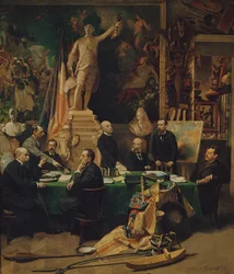Die Kolonialdelegierten und Jules Ferry, 1892
